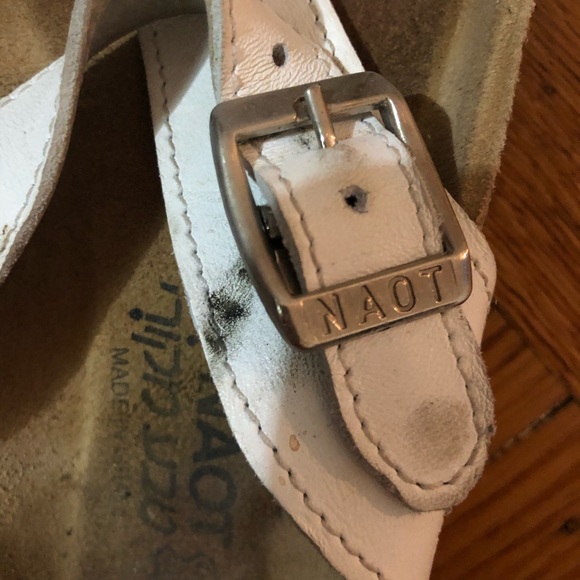 Naot Tahoe white/tan sandals - Picture 3 of 6